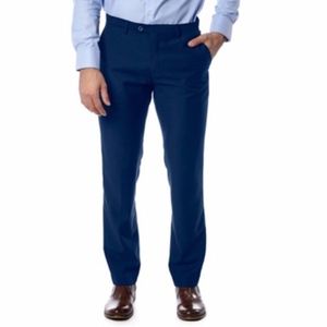 NEW Alberto Cardinali Men's Flat Front Dress Pants